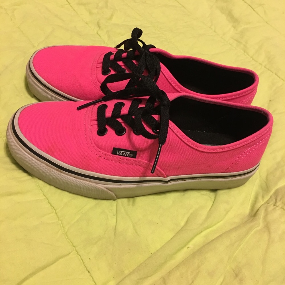 Neon pink vans